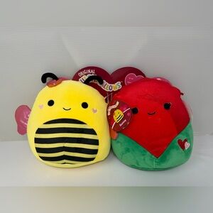 Squishmallows • 🐝Sunny & Walsh🌹 • Bee + Rose • Valentines 2023 Set